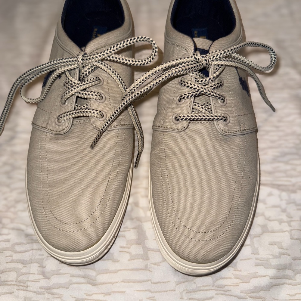 Ralph Lauren Men's Canvas Boat Shoes - Tan